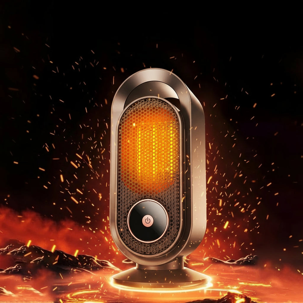 Mini Chauffage Électrique 1000W – Chauffage Portable de Bureau ou Chambre, Idéal pour l’Hiver