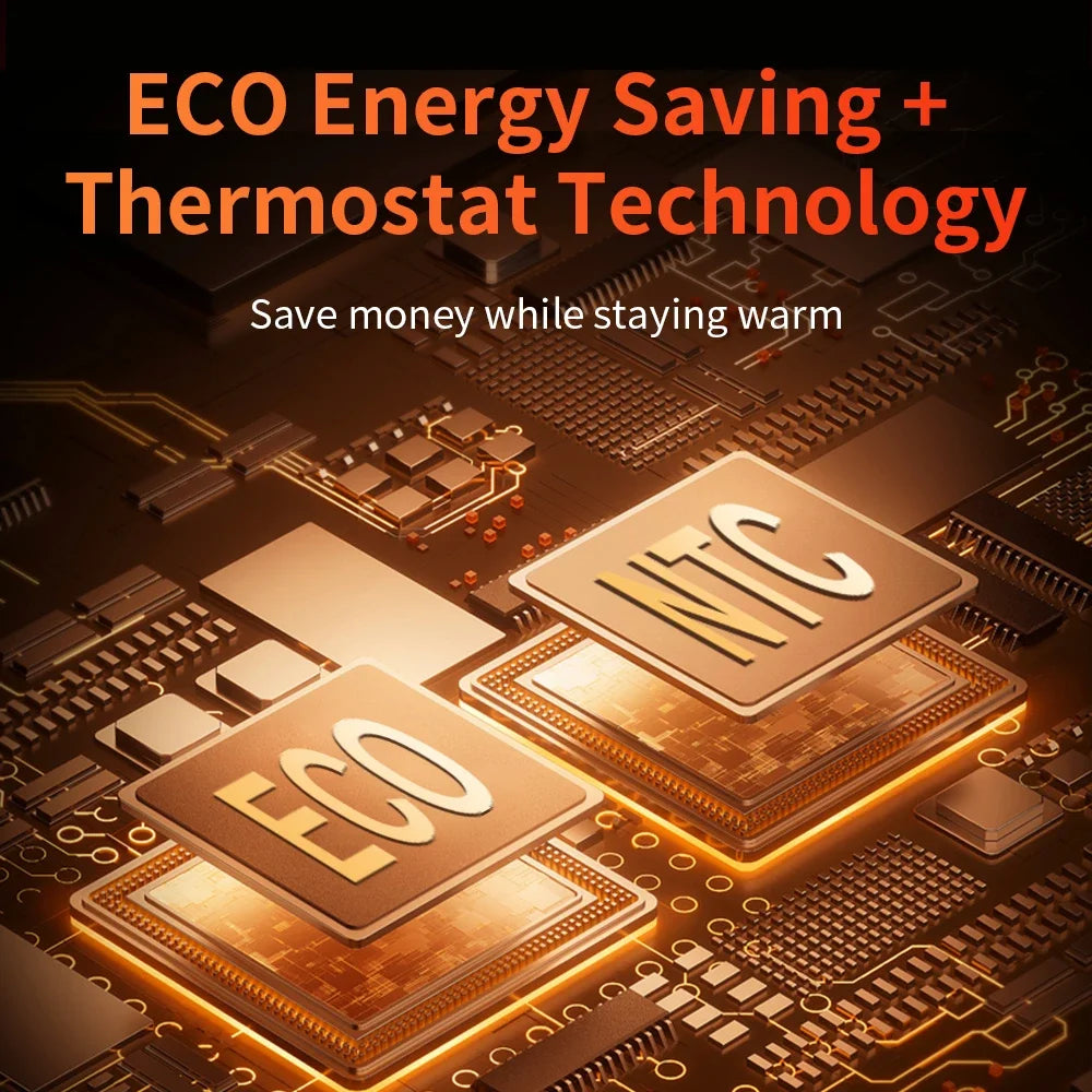 Mini Chauffage Électrique 1000W – Chauffage Portable de Bureau ou Chambre, Idéal pour l’Hiver