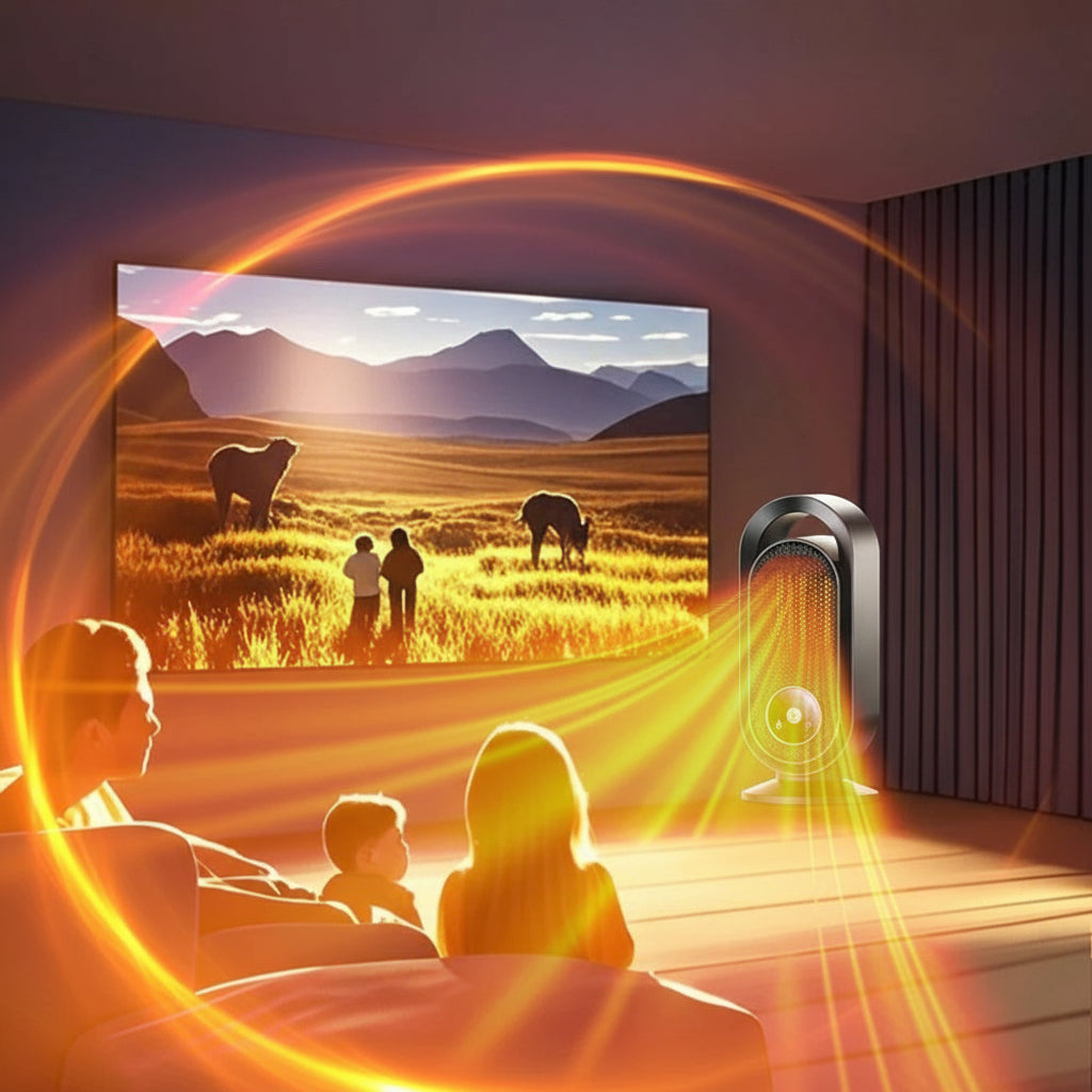 Mini Chauffage Électrique 1000W – Chauffage Portable de Bureau ou Chambre, Idéal pour l’Hiver