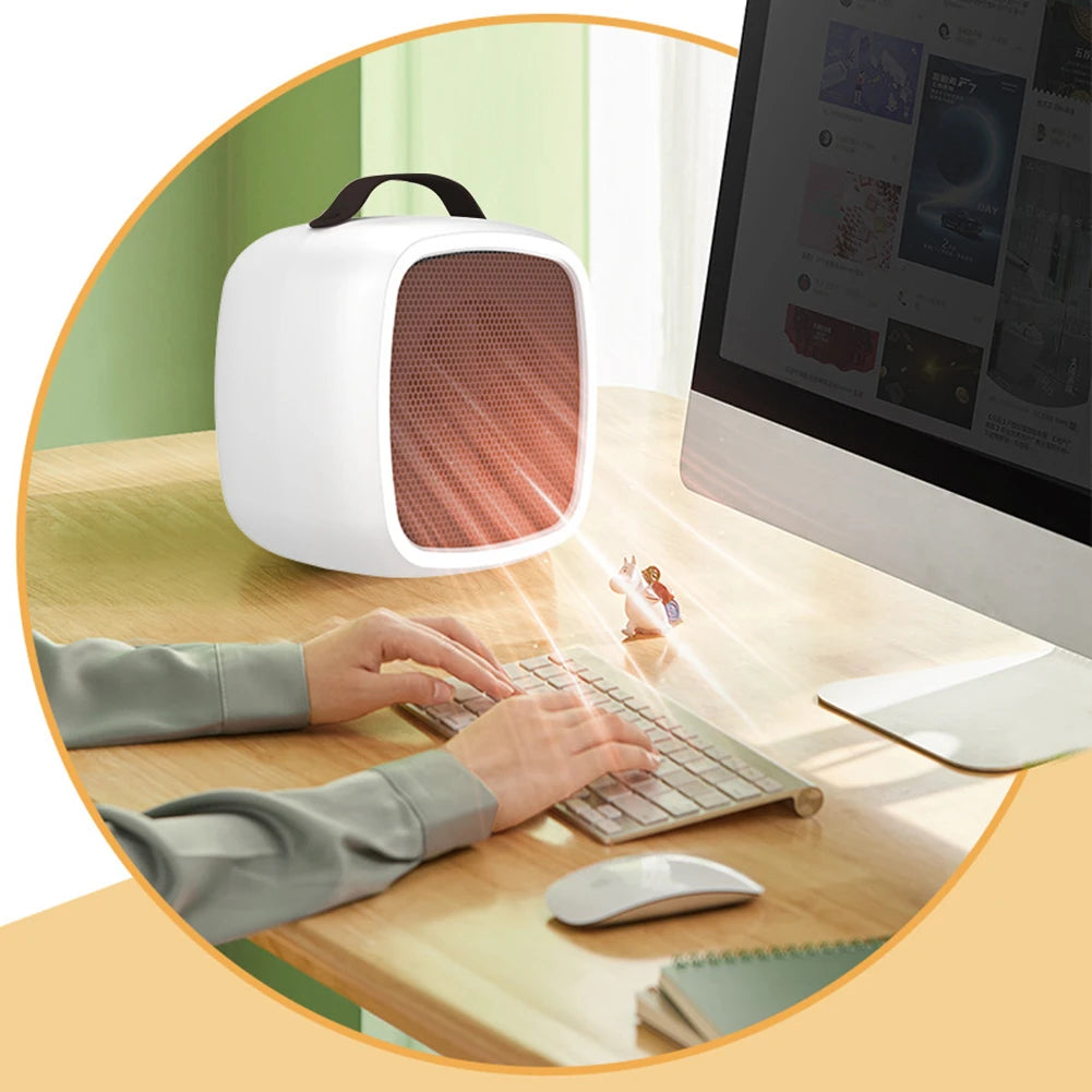 Mini Chauffage Électrique 500W – Chauffage Céramique Portable et Silencieux pour Bureau ou Maison